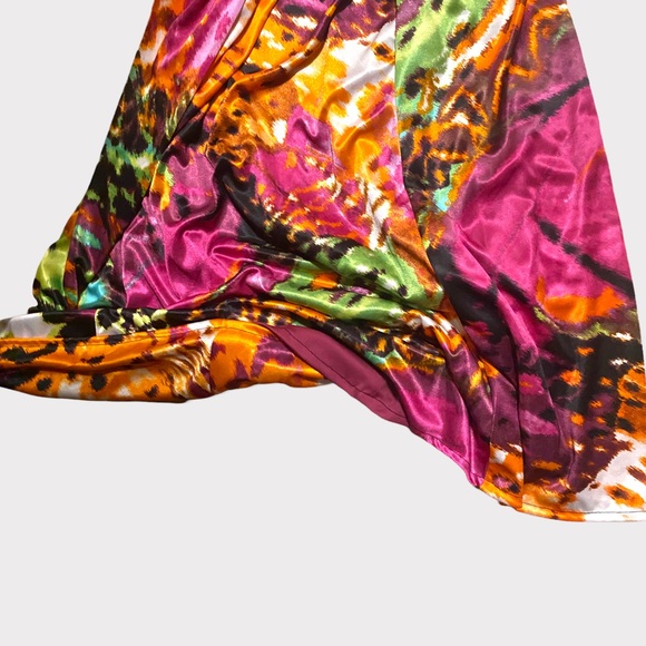 Vibrant Slinky Asymmetrical Formal Dress - Picture 8 of 12